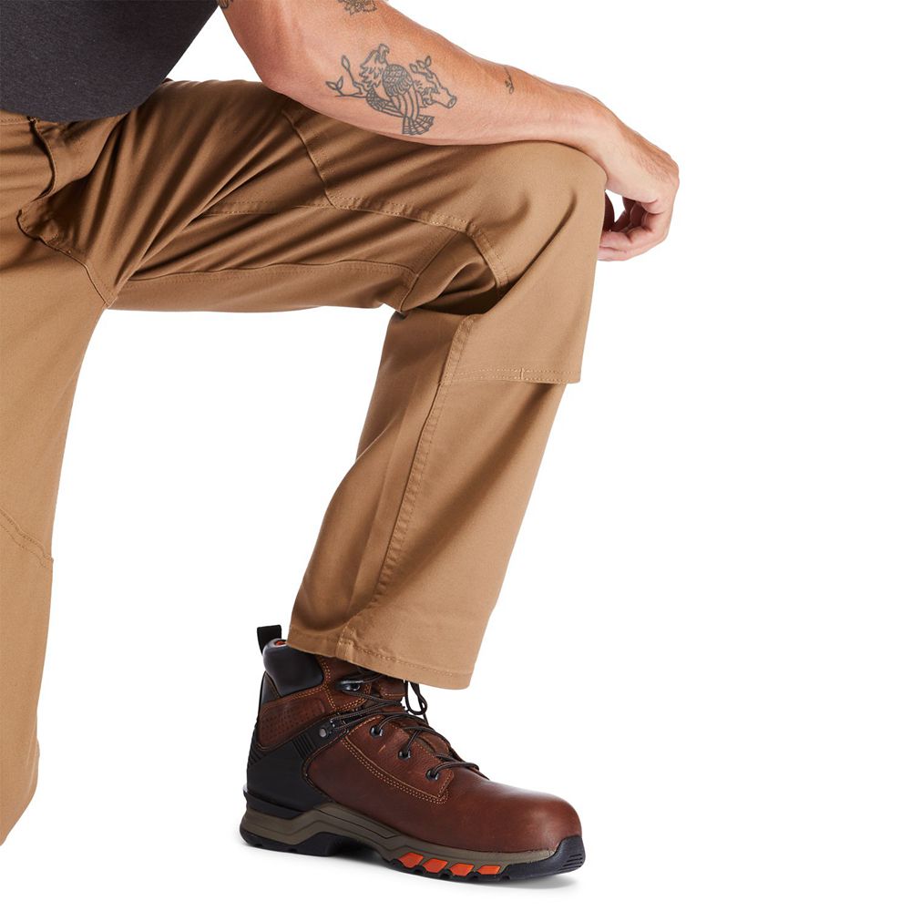 Timberland Mens Pants PRO® 8 Series Utility with Knee Overlay - Brown - India QH4803269